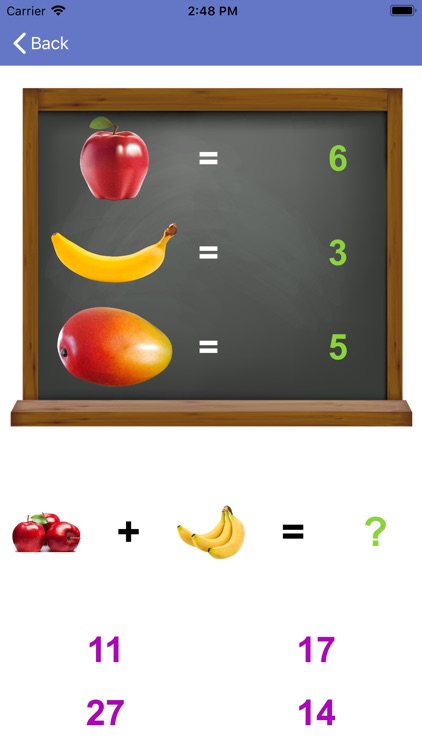 Fruit Mathematics