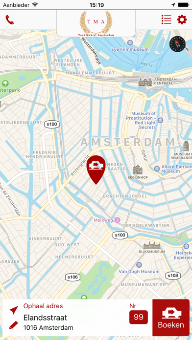 Taxi Mobiel Amsterdam Screenshot