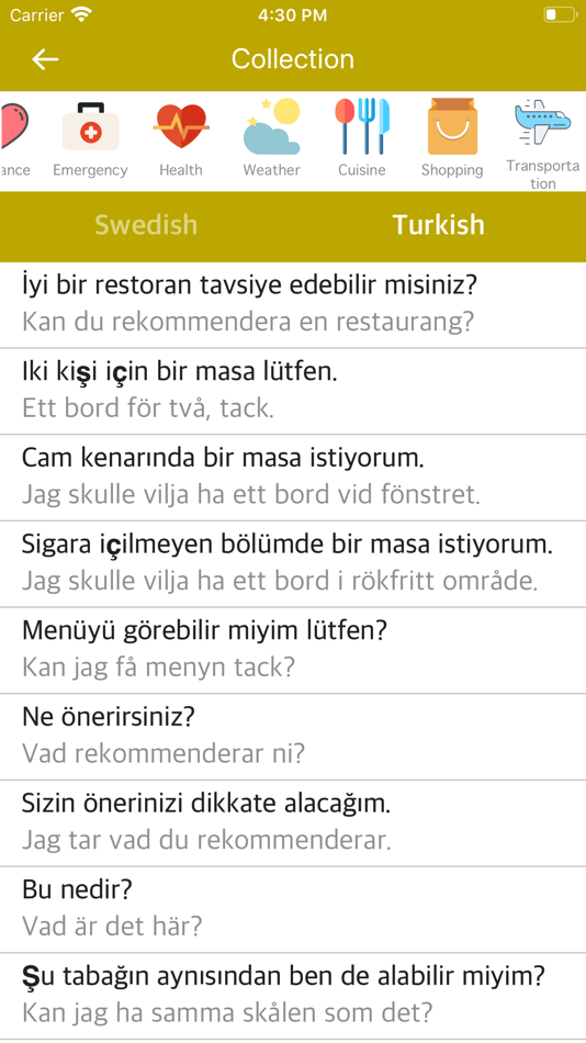 Swedish-Turkish Dictionary - 1.0 - (iOS)