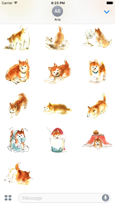 Watercolor Shiba Inu Dog Icon screenshot 4