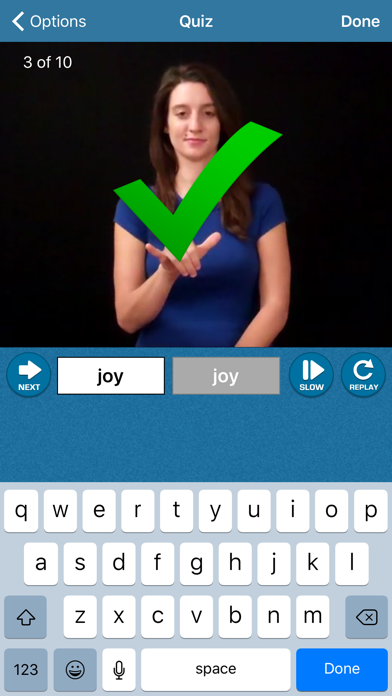 ASL Fingerspell Dictionary Screenshot