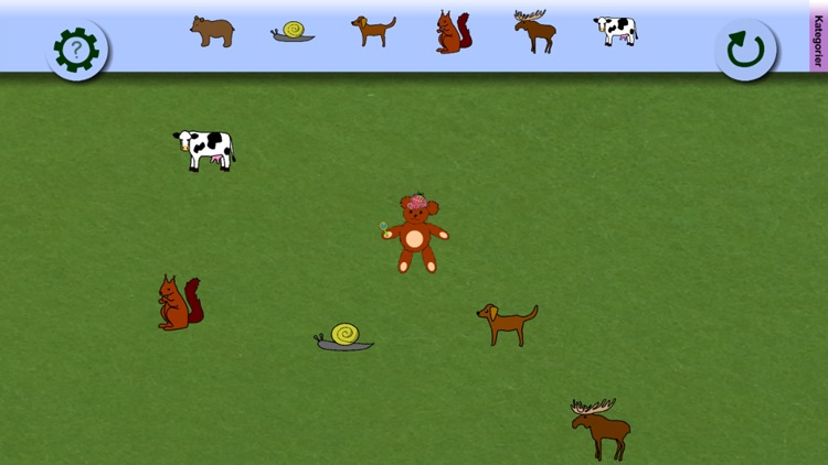 Sakletaren - Kategorier