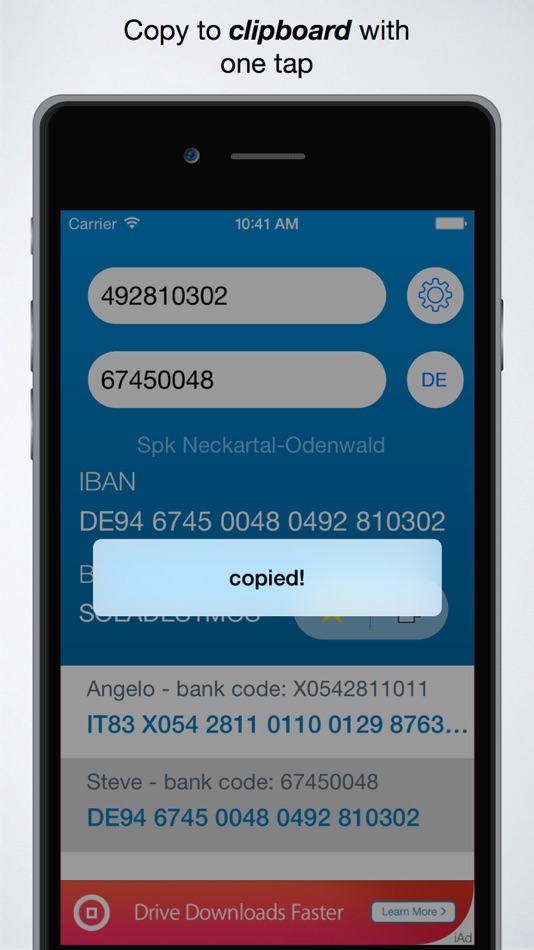 #5. IBAN Calculator App (iOS) 由: Lukas Schmidt
