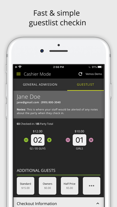 Vemos - Venue Management Screenshot