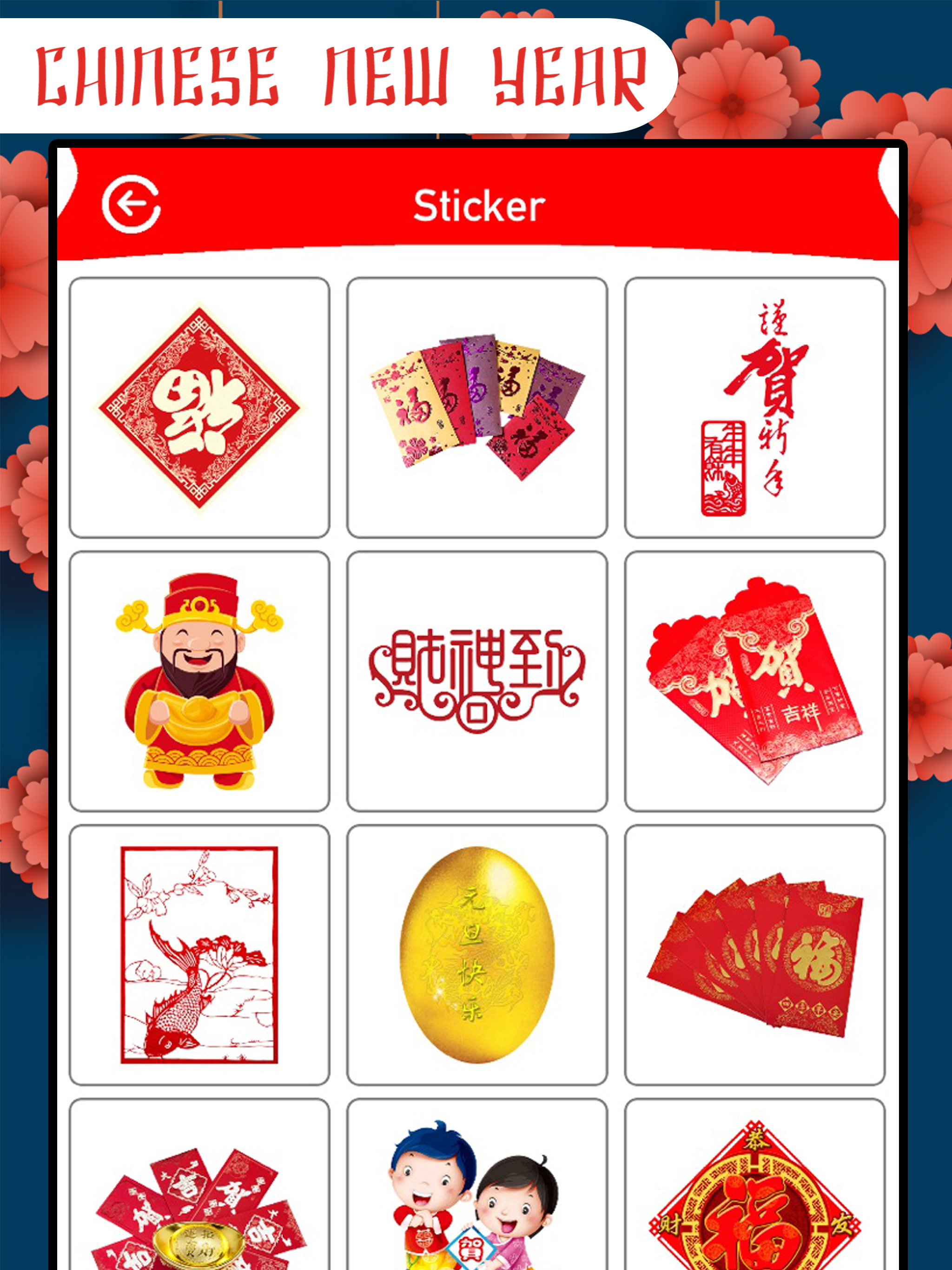 Chinese New Year Frame&Sticker