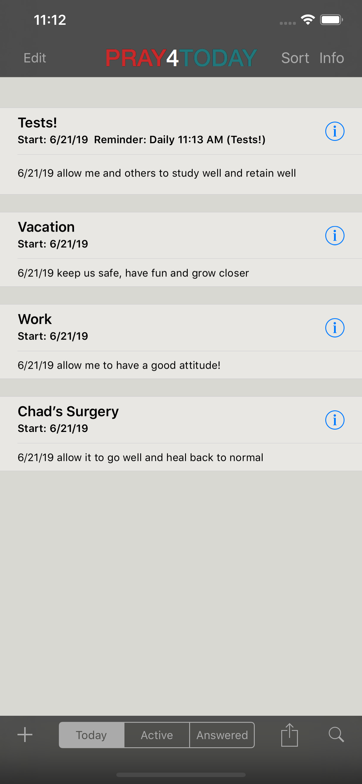 Pray 4 Today - Prayer Journal screenshot 5