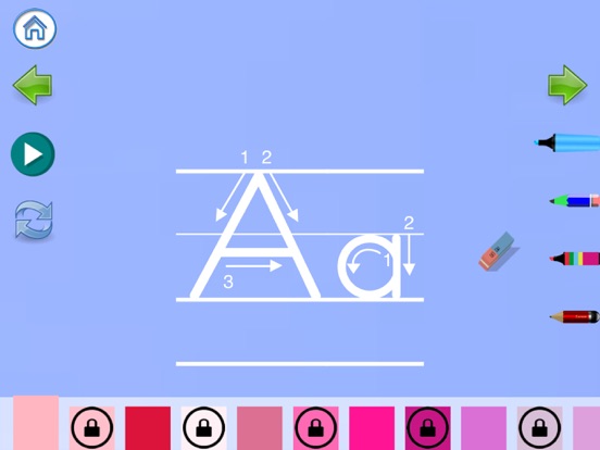 Trace French  Letter iPad screenshot
