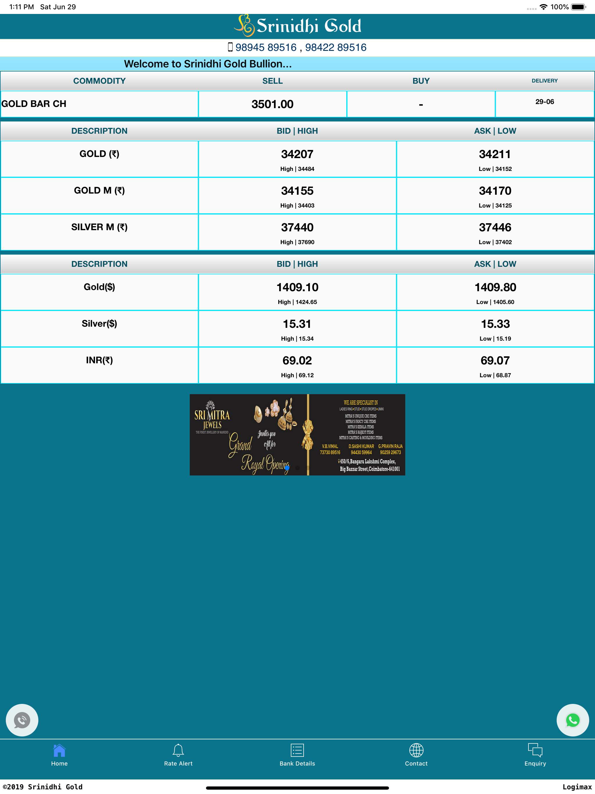 Srinidhi Gold Bullion
