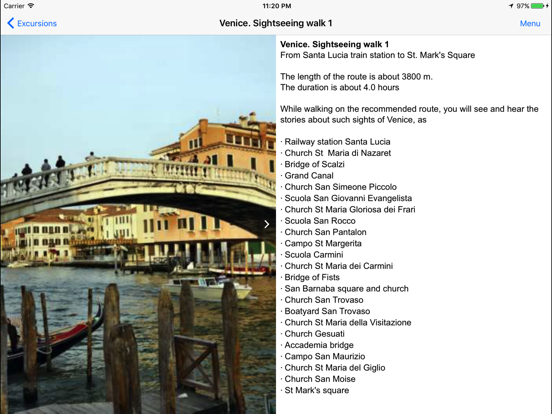 Venice offline audio guide iPad app afbeelding 4