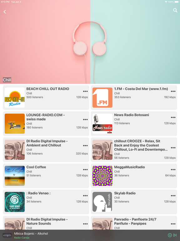 Pocket Radio - Live Streaming iPad screenshot 4 - Music app