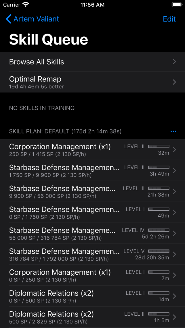 EVE Online app screenshot