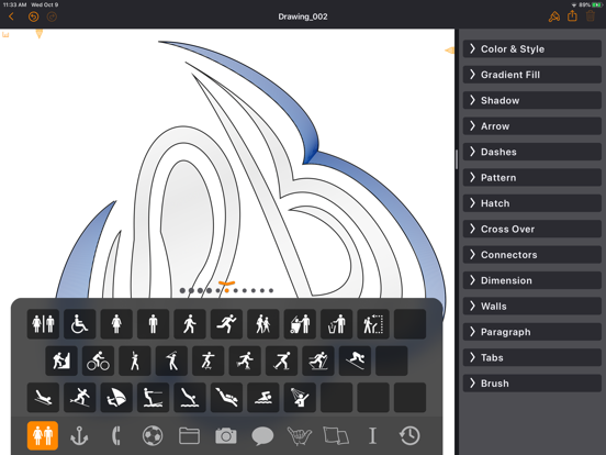 EazyDraw iPad screenshot 1 - Productivity app