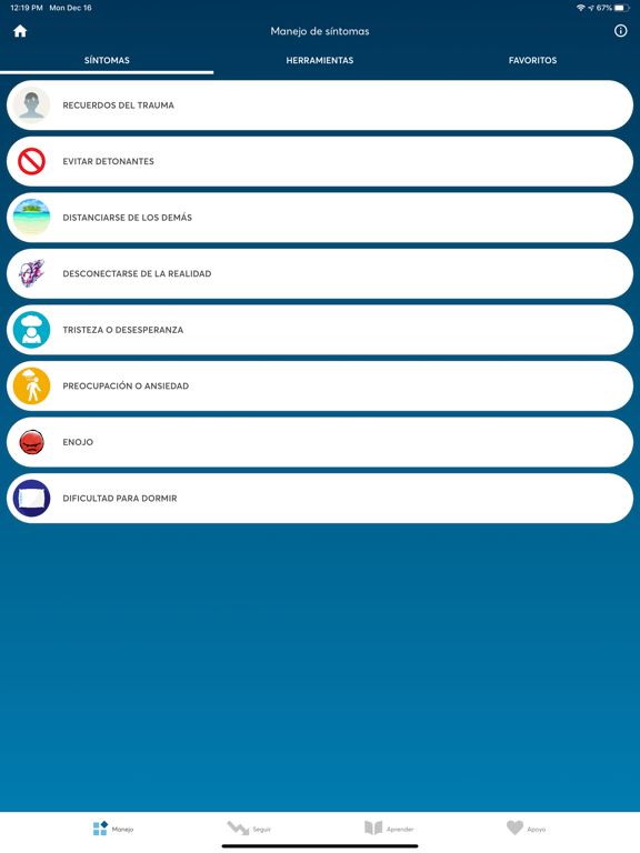 PTSD Coach iPad screenshot 8 - Health & Fitness app