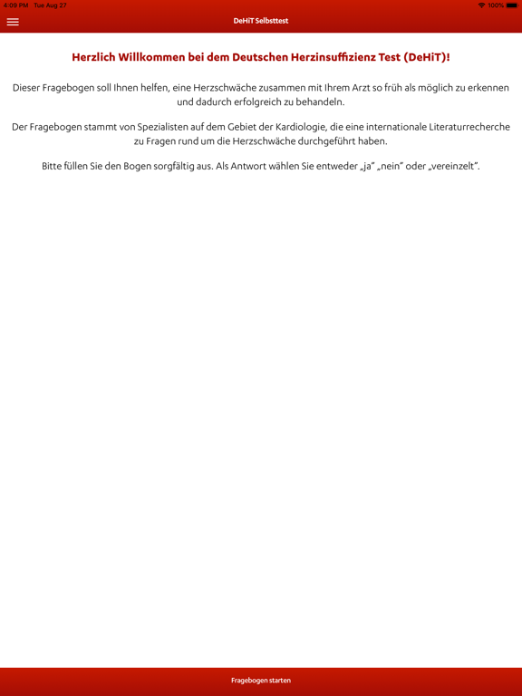 Screenshot #4 pour Herzschwäche Check DeHiT