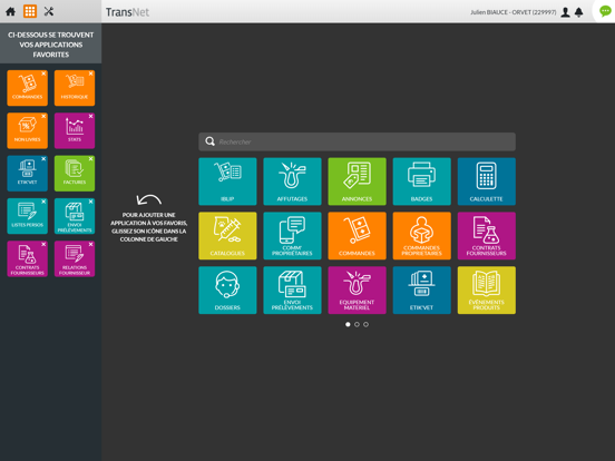 TransNet iPad screenshot