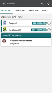 cricket world cup - cricclubs iphone screenshot 2