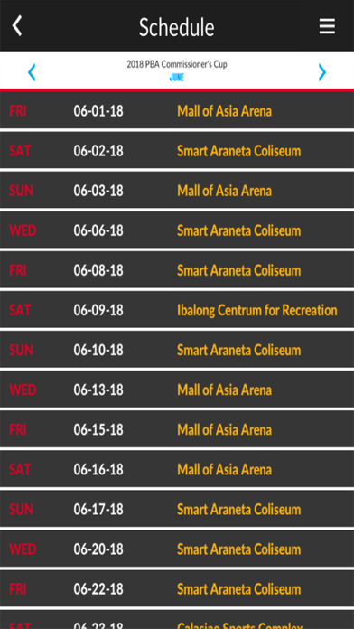 PBA - The App Screenshot