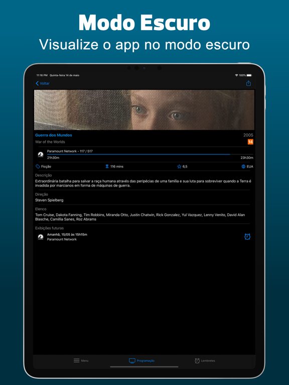 Guia TV Fácil - Programação TV iPad screenshot 8 - Entertainment app