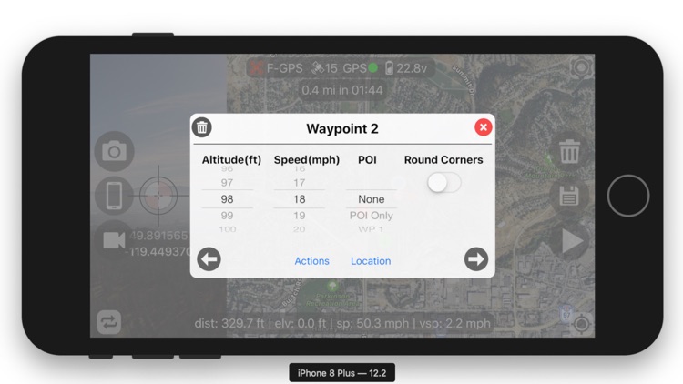 Flight Plan For DJI P2 Vision+