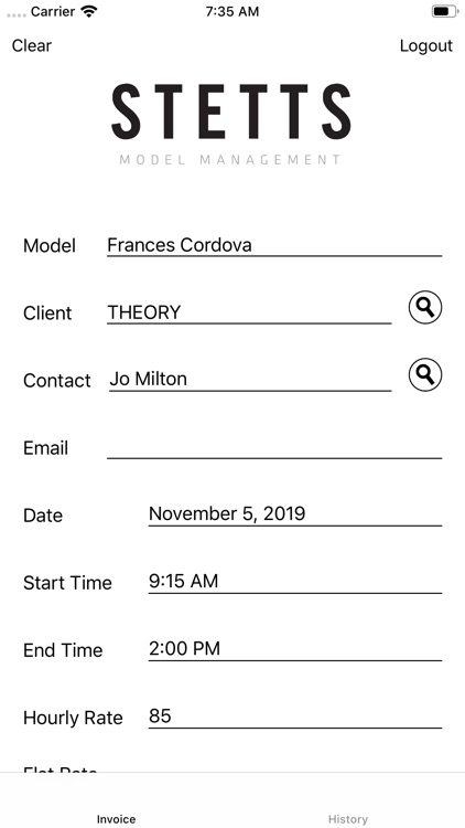 Stetts Models Voucher Tracking by Stetts Model Management, Inc.