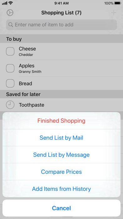 Easy Shopping List Screenshot