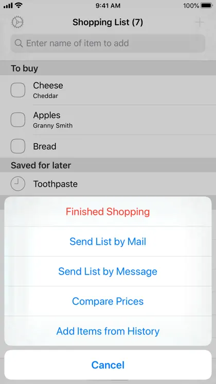 Screenshot 5 di 5 di Easy Shopping List
