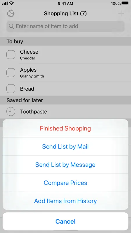 Easy Shopping List screenshot 5 of 5