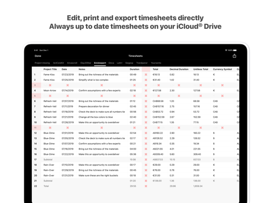 Screenshot #5 pour Busydays Time Tracking