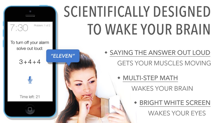 Math Alarm Clock - Wake up!