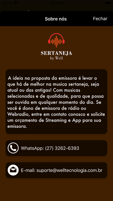 Screenshot #3 pour RADIO SERTANEJA