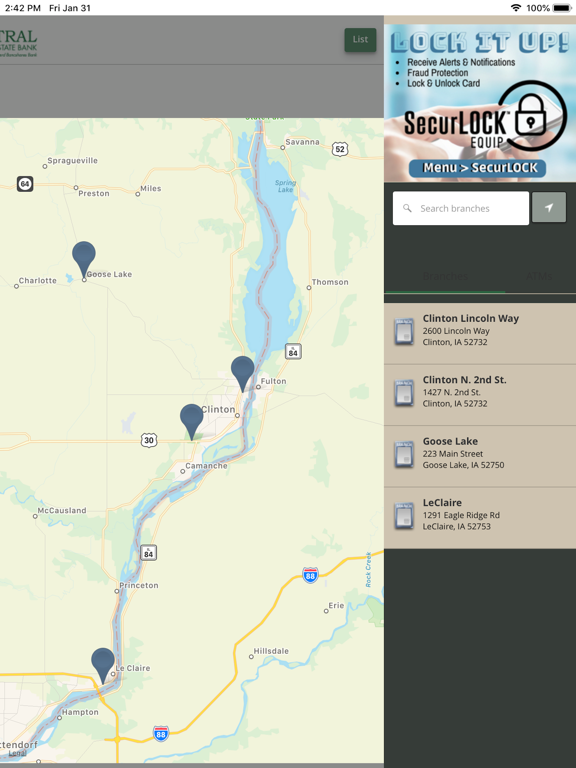 First Central State Bank iPad screenshot 4 - Finance app