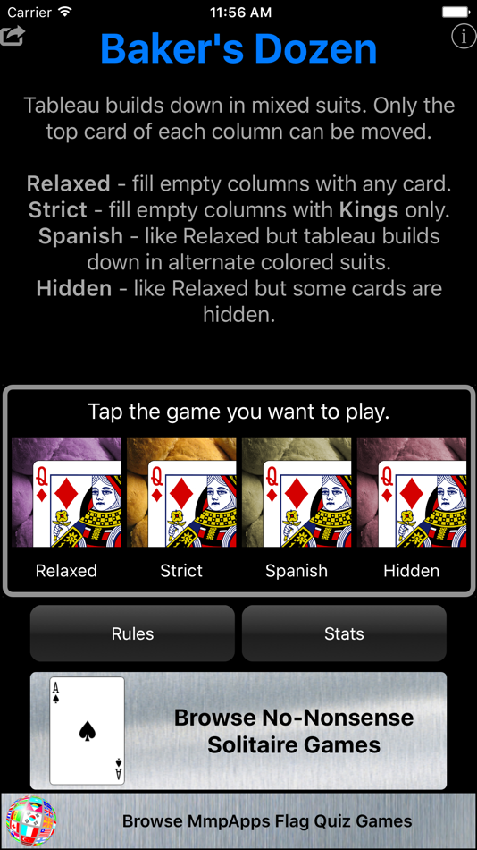 Baker's Dozen Solitaire - 1.11 - (iOS)