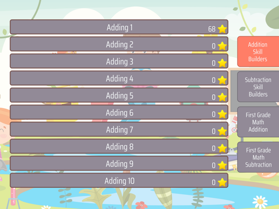 First Grade Math Trainer iPad screenshot