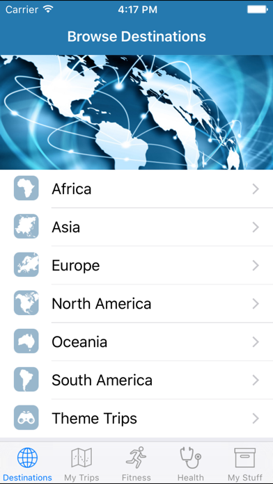 Screenshot #1 pour My Travel Health