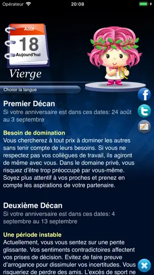Capture d'écran de Horoscope HD sur iPhone 3