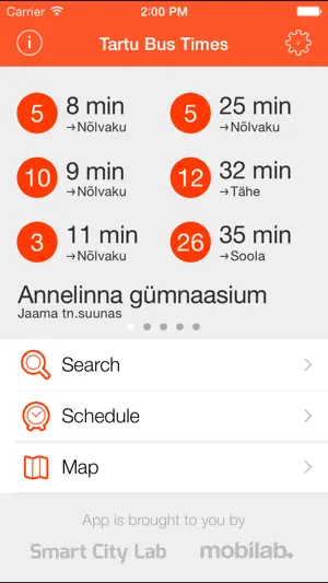 Tartu bussiajad screenshot 1