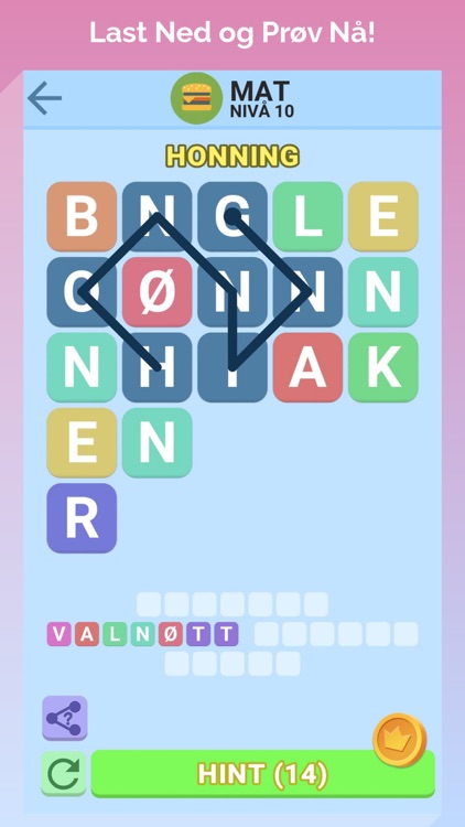 OrdSpill Gjett Finn Puzzle WoW