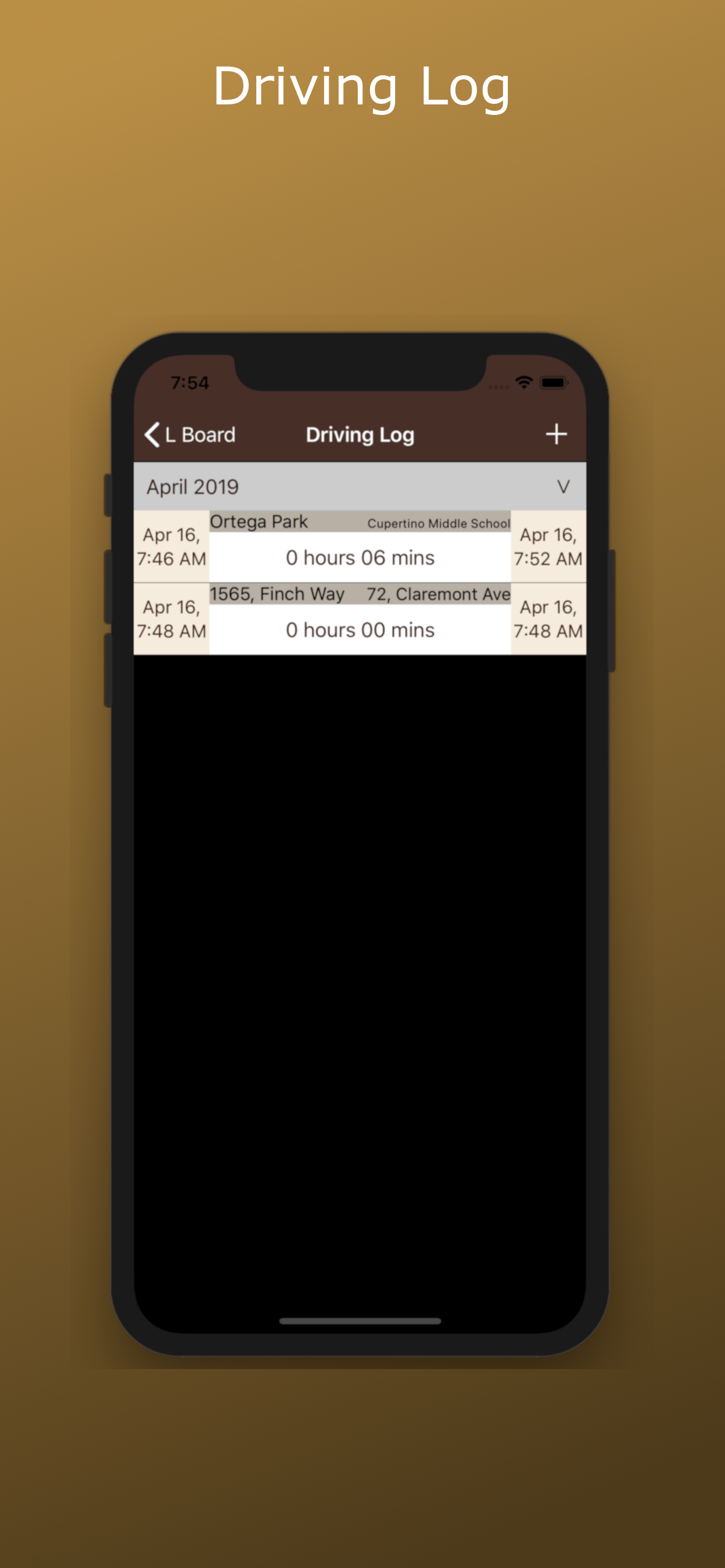 LBoard - Student Driver Log