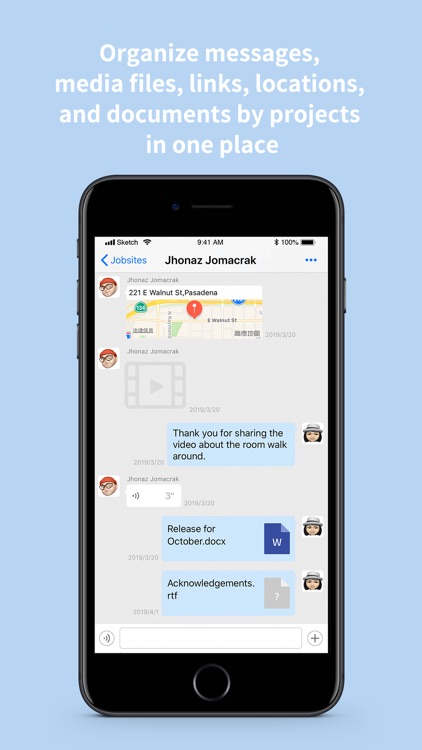 ServiceX Jobsite Messenger