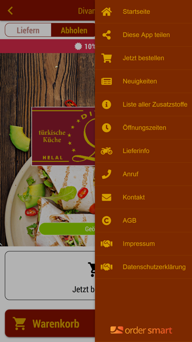 How to cancel & delete Divan Food from iphone & ipad 3