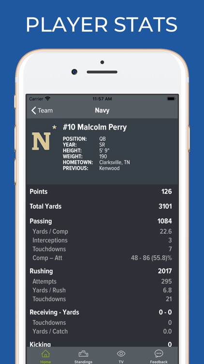 Navy Football Schedules screenshot-3