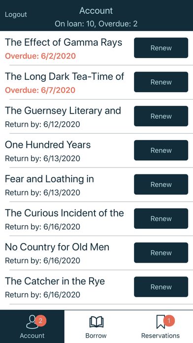 Albury Libraries Mobile Loans Screenshot