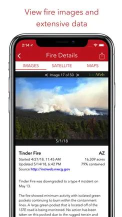 Fire Finder - Wildfire Info iPhone image 2
