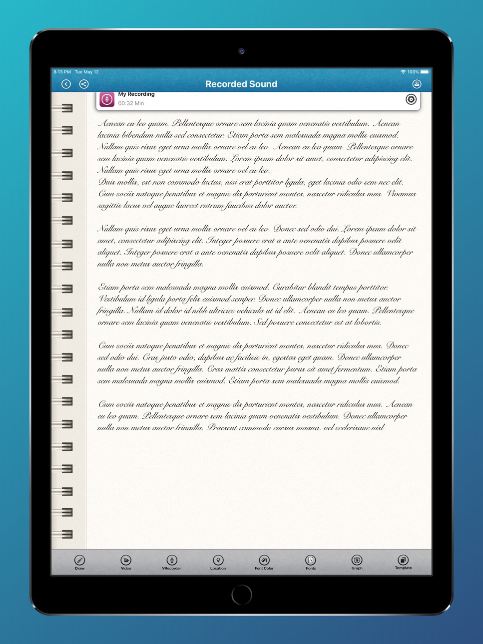 iPad screenshot