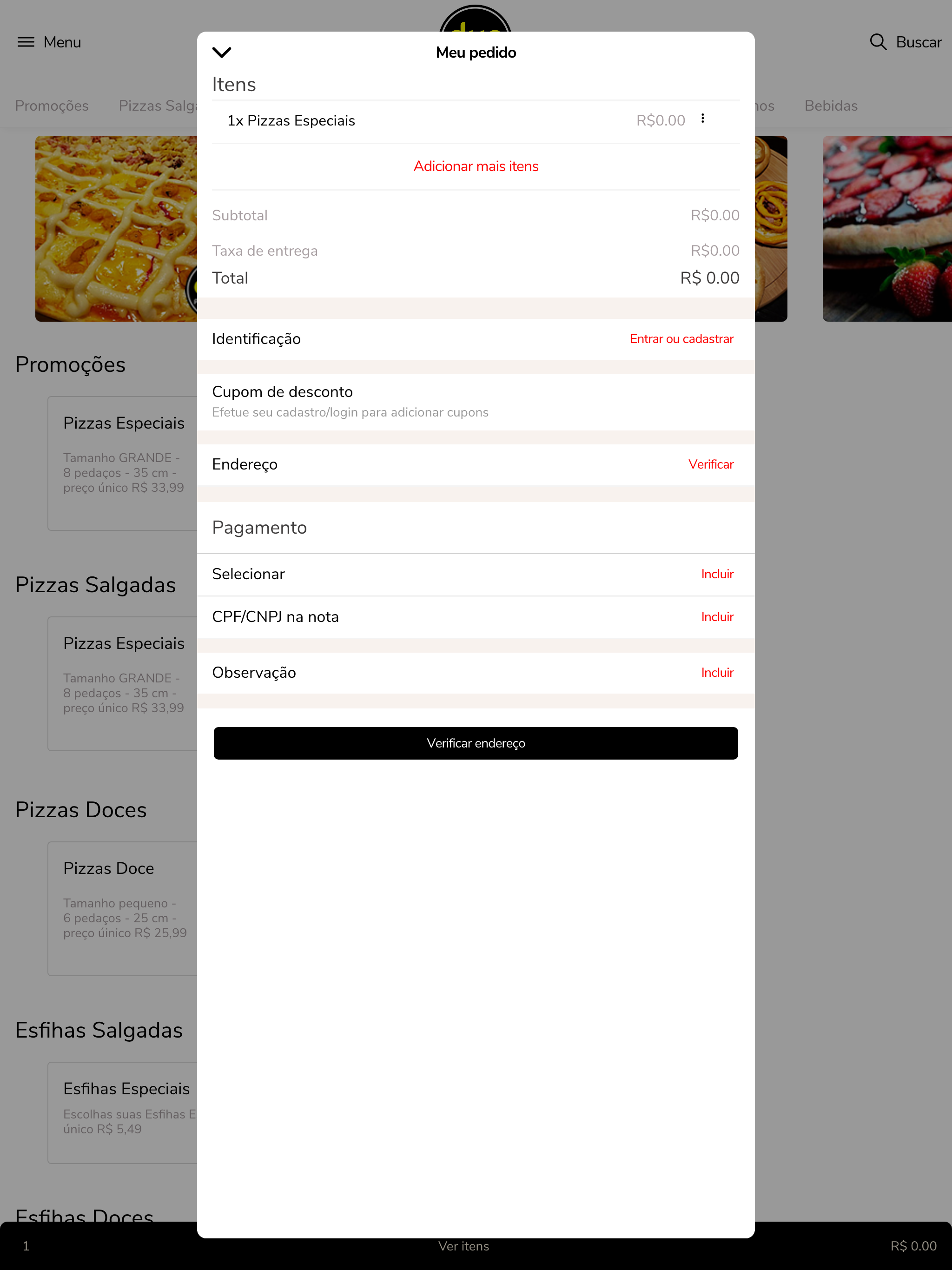 due pizza e esfiha screenshot 6