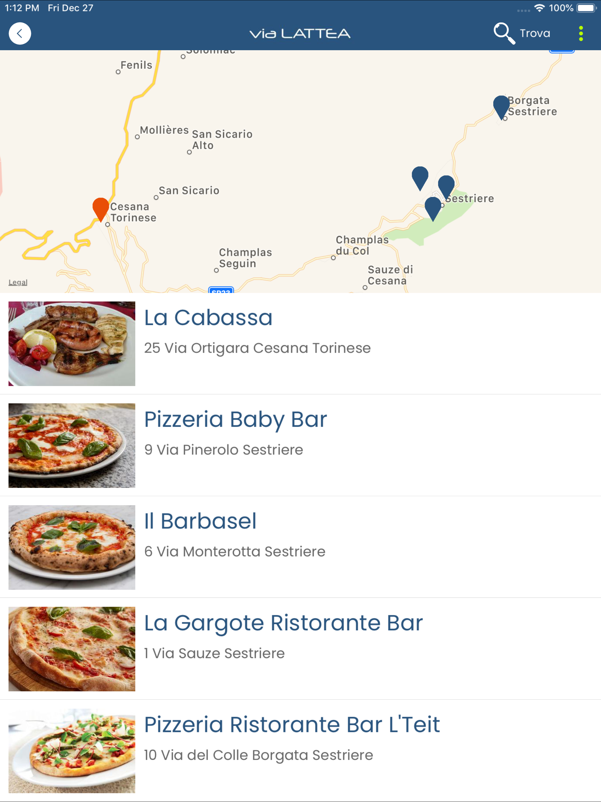 App Via Lattea screenshot 11