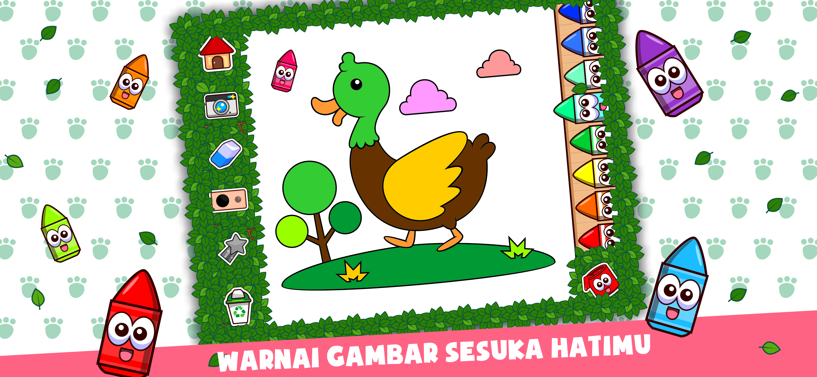 Marbel Mewarnai Hewan Darat