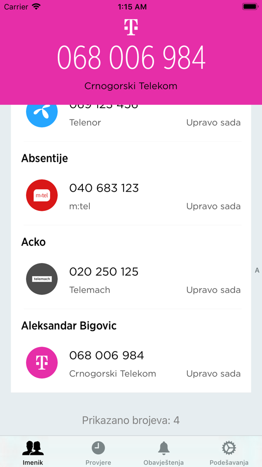 #2. Operator - u kojoj mreži je br (iOS) 由: Restart IT