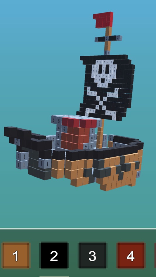 #6. Pixel Art 3D - Paint by Number (iOS) 由: Firoz Hasan