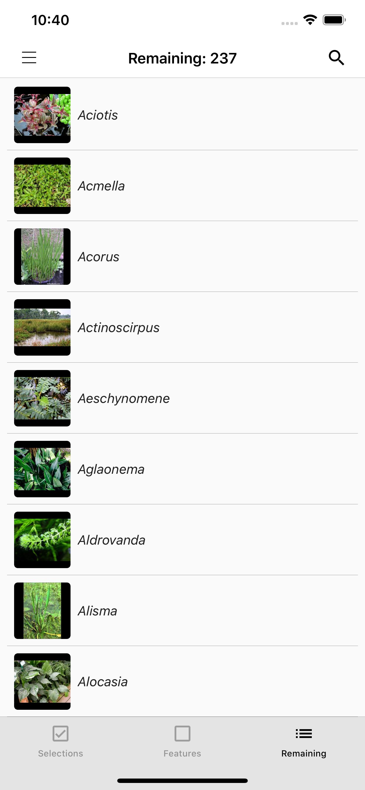 Aquarium and Pond Plant ID